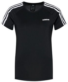 adidas Tričko W D2M 3S Tee DU2073 Čierna Regular Fit