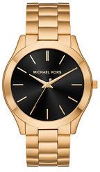 Michael Kors Hodinky Slim Runway MK8621 Zlatá