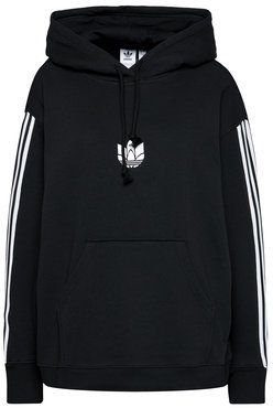 adidas Mikina adicolor 3D Trefoil GN2931 Čierna Oversize