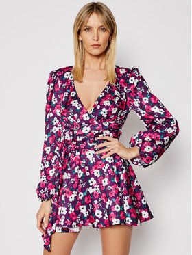 For Love & Lemons Letné šaty Hallie CD2321 Fialová Slim Fit