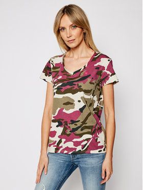 G-Star Raw Tričko Allover Camo Print D19231-C721-C374 Farebná Regular Fit