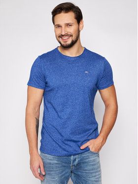 Tommy Jeans Tričko Tjm Jaspe C Neck DM0DM09586 Tmavomodrá Slim Fit