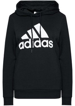 adidas Mikina W Bl Fl Hd GL0653 Čierna Regular Fit