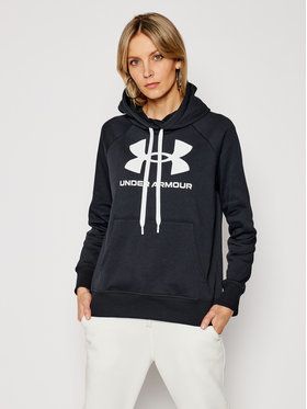 Under Armour Mikina Ua Rival Fleece Logo 1356318 Čierna Loose Fit