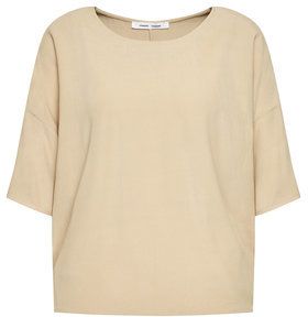 Samsøe Samsøe Blúzka Mains F00012102 Hnedá Oversize