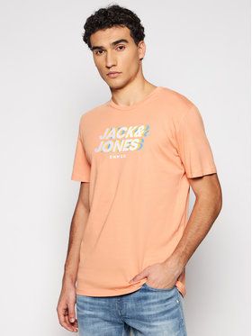 Jack&Jones Tričko Strong 12189389 Oranžová Regular Fit