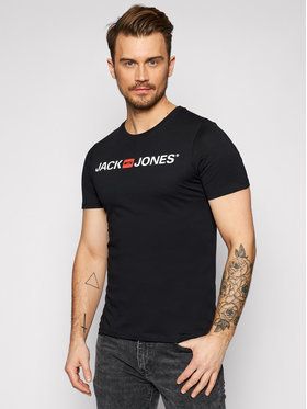 Jack&Jones Tričko Jjecorp Logo 12137126 Čierna Slim Fit