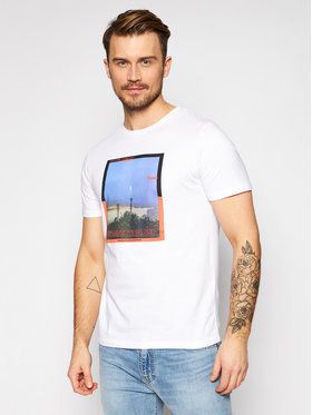 Jack&Jones Tričko Allround 12185706 Biela Regular Fit