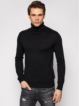 Jack&Jones Rolák Emil Knit Roll Neck 12157417 Čierna Regular Fit