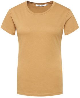 Samsøe Samsøe Tričko Solly Tee Solid 205 F00012050 Hnedá Regular Fit