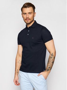 Tommy Hilfiger Polokošeľa 1985 MW0MW17771 Tmavomodrá Slim Fit