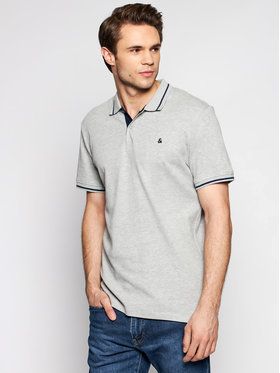 Jack&Jones Polokošeľa Jersey 12180891 Sivá Regular Fit