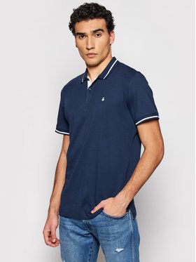 Jack&Jones Polokošeľa Jersey 12180891 Tmavomodrá Regular Fit