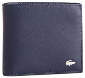 Lacoste Veľká pánska peňaženka M Billfold Coin NH1112FG Tmavomodrá