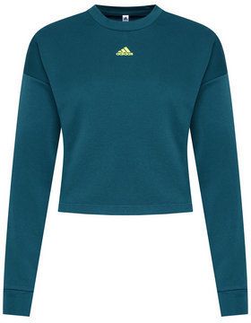adidas Mikina U4U Aeroready GN4971 Zelená Loose Fit