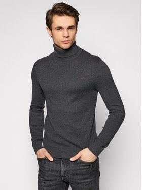 Jack&Jones Rolák Emil Knit Roll 12157417 Sivá Regular Fit