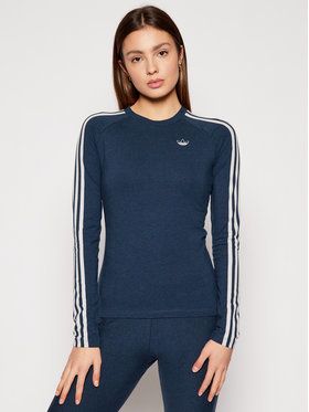 adidas Blúzka Fakten GN4381 Tmavomodrá Slim Fit