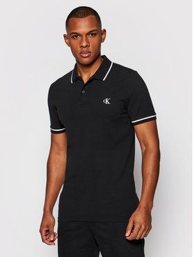 Calvin Klein Jeans Polokošeľa J30J315603 Čierna Slim Fit