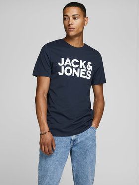 Jack&Jones Tričko Corp 12151955 Tmavomodrá Slim Fit