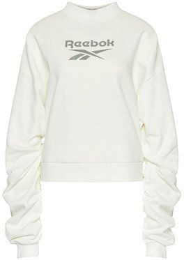 Reebok Mikina Classics Mock Neck Crew GN4960 Biela Loose Fit