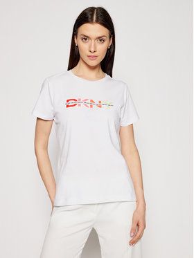 DKNY Tričko P1BUTDNA Biela Regular Fit