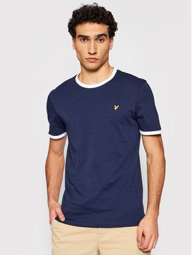 Lyle & Scott Tričko Ringer TS705V Tmavomodrá Regular Fit