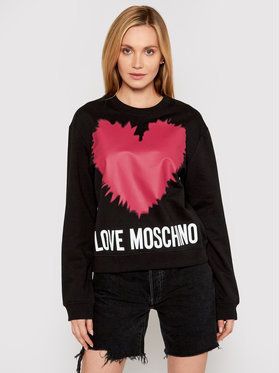 LOVE MOSCHINO Mikina W630643M 4282 Čierna Regular Fit