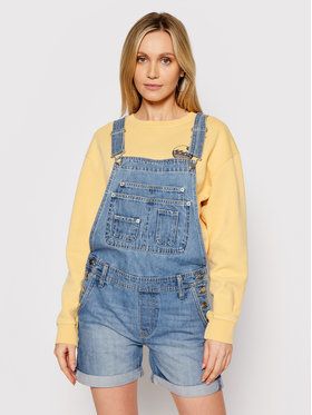 Pepe Jeans Nohavice na traky ARCHIVE Abby Fabby PL230332 Modrá Regular Fit
