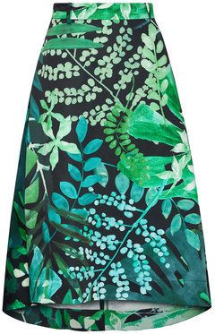 MAX&Co. Trapézová sukňa Freddura 81010521 Zelená Regular Fit
