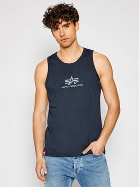 Alpha Industries Tank top Basic 126566 Tmavomodrá Regular Fit