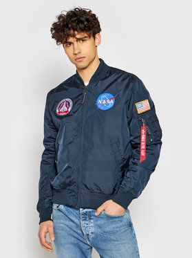 Alpha Industries Bundy bomber Ma-1 Nasa Reversible 186101 Tmavomodrá Regular Fit