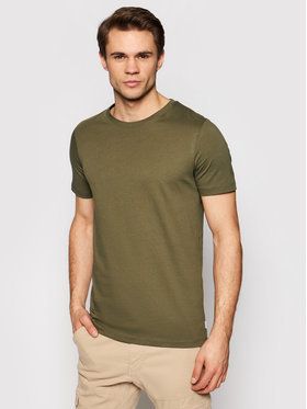 Jack&Jones Tričko Orrganic Basic 12156101 Zelená Slim Fit