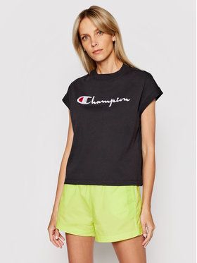 Champion Blúzka 112736 Čierna Relaxed Fit