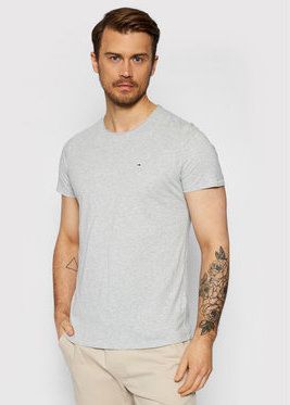 Tommy Jeans Tričko Jaspe DM0DM09586 Sivá Slim Fit