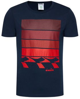 Diadora Tričko Ss Zone 102.177060 Tmavomodrá Regular Fit