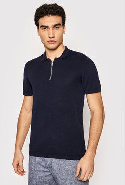 Jack&Jones PREMIUM Polokošeľa Blabowie 12187456 Tmavomodrá Regular Fit