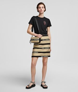 Sukňa Karl Lagerfeld Kl Jacquard Skirt galéria