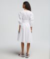 Šaty Karl Lagerfeld Logo Embroidered Shirt Dress galéria