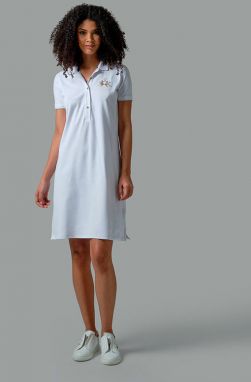 Šaty La Martina Womand Dress S/S Piquet Stretc