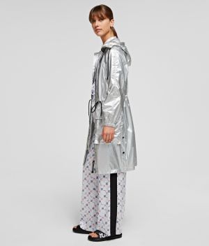 Kabát Karl Lagerfeld Metallic Raincoat galéria