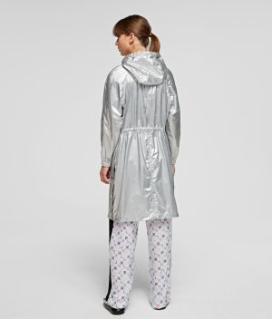 Kabát Karl Lagerfeld Metallic Raincoat galéria