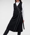 Šaty Karl Lagerfeld Wrap Dress W/ Contrast Piping galéria