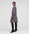 Šaty Karl Lagerfeld Kl Monogram Silk Dress galéria