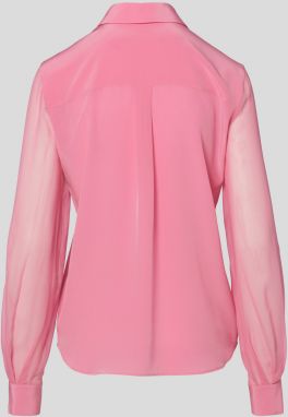 Blúzka Karl Lagerfeld Silk Blouse W/Buttoned Sleeves galéria
