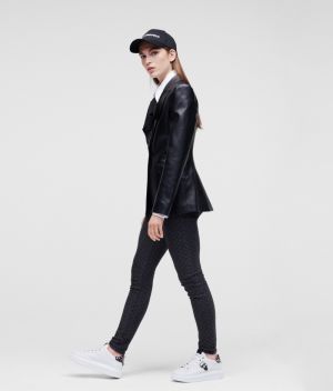 Sako Karl Lagerfeld Fashion Leather Blazer galéria