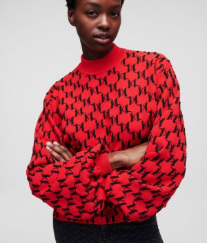 Sveter Karl Lagerfeld 3D Monogram Sweater galéria