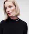 Sveter Karl Lagerfeld Logo Mock Neck Sweater galéria