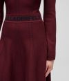 Šaty Karl Lagerfeld Contrast Stitch Knit Dress galéria