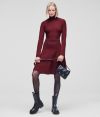 Šaty Karl Lagerfeld Contrast Stitch Knit Dress galéria