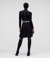 Šaty Karl Lagerfeld Contrast Stitch Knit Dress galéria